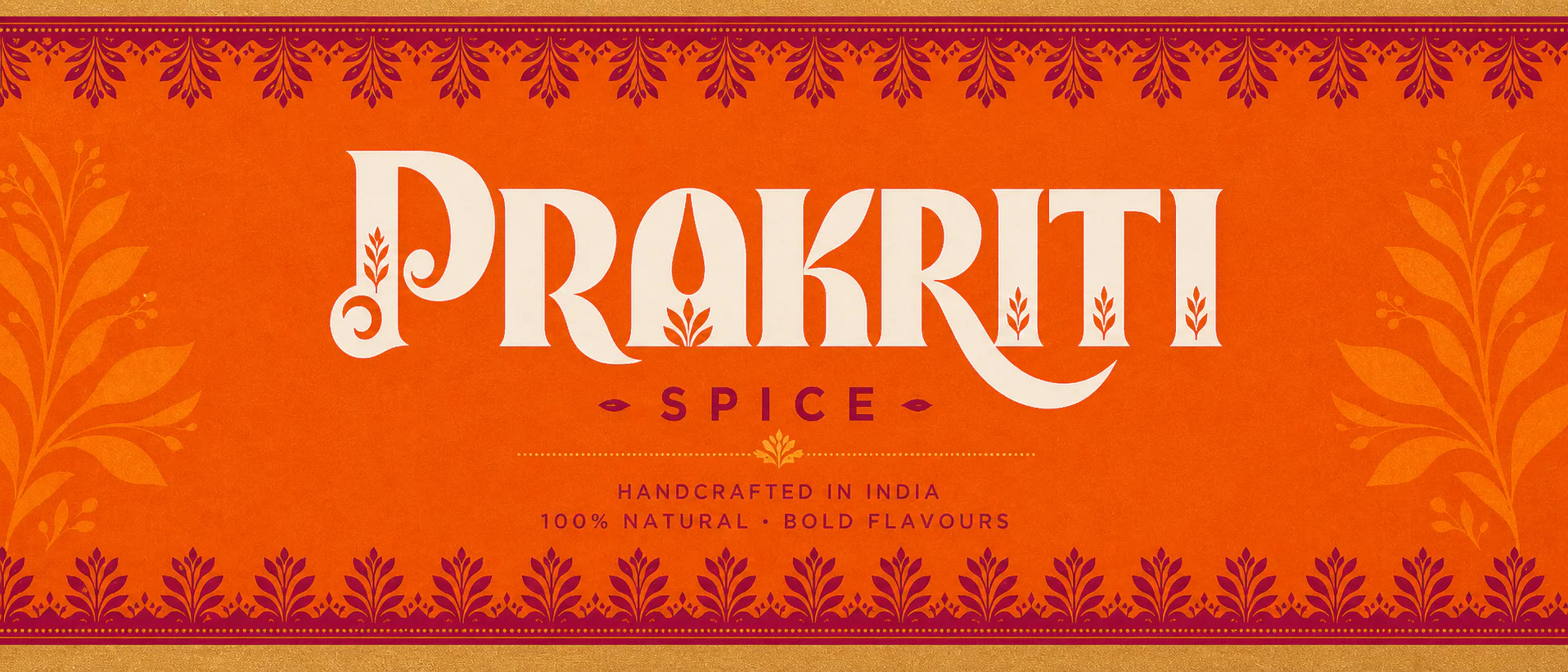 Prakriti Spice brand identity and packaging