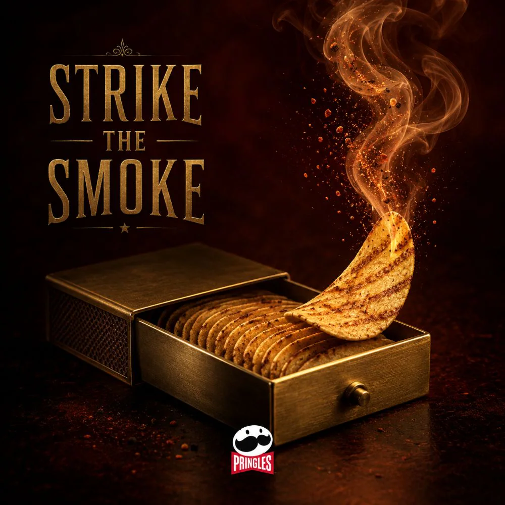 pringles conceptual ads — texas barbecue visual 45