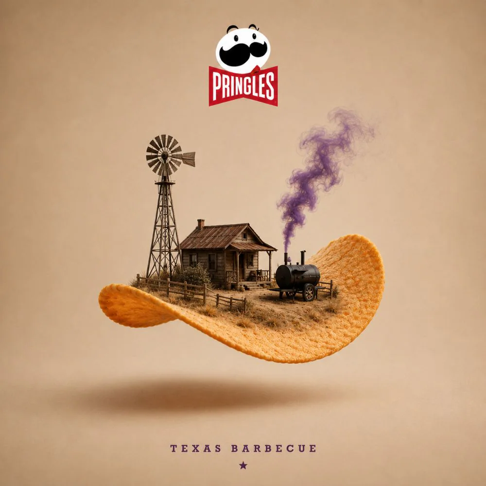 pringles conceptual ads — texas barbecue visual 47
