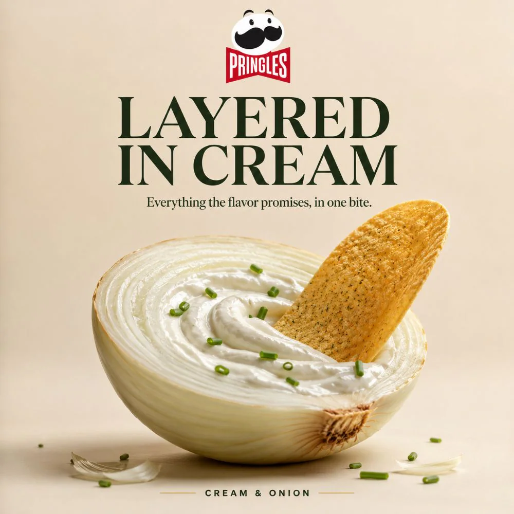 pringles conceptual ads — cream & onion visual 57