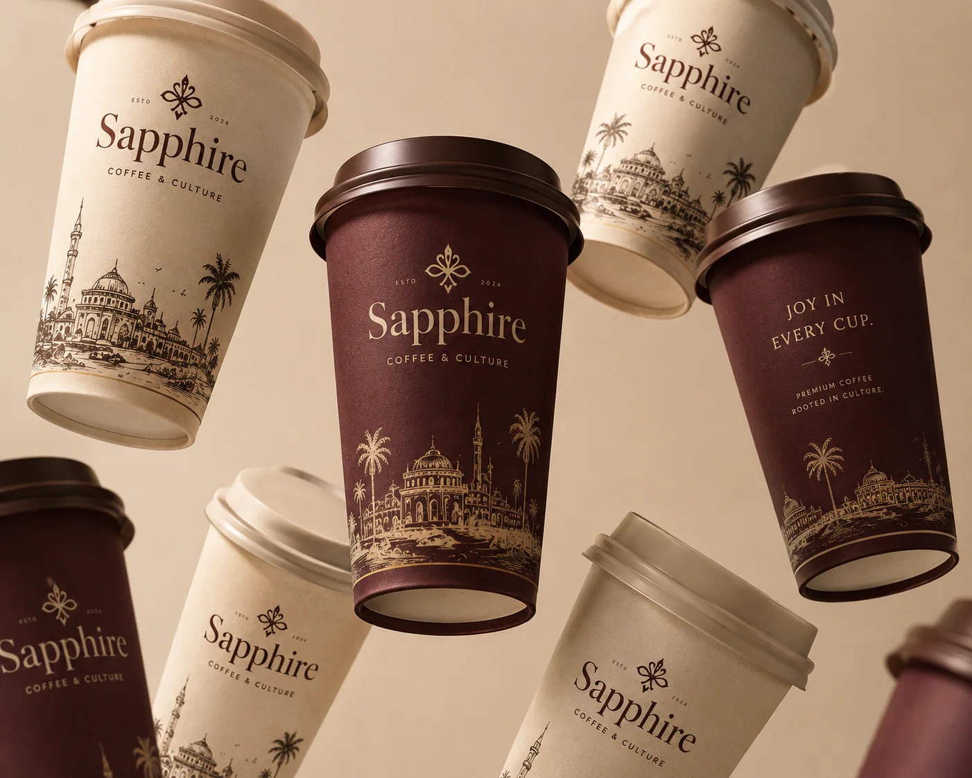 sapphire coffee & culture — packaging visual 5
