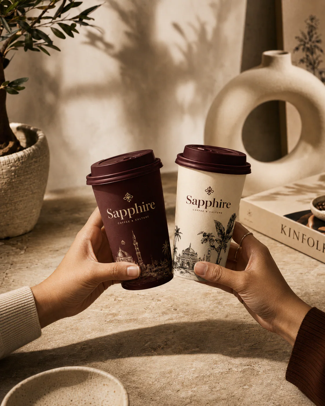 sapphire coffee & culture — packaging visual 6